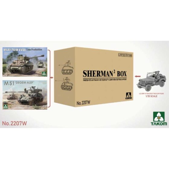 Takom Sherman Big Box Limited Edition Sherman (1/35) 2207W Takom Sherman Big Box Limited Edition Sherman (1/35) 2207W