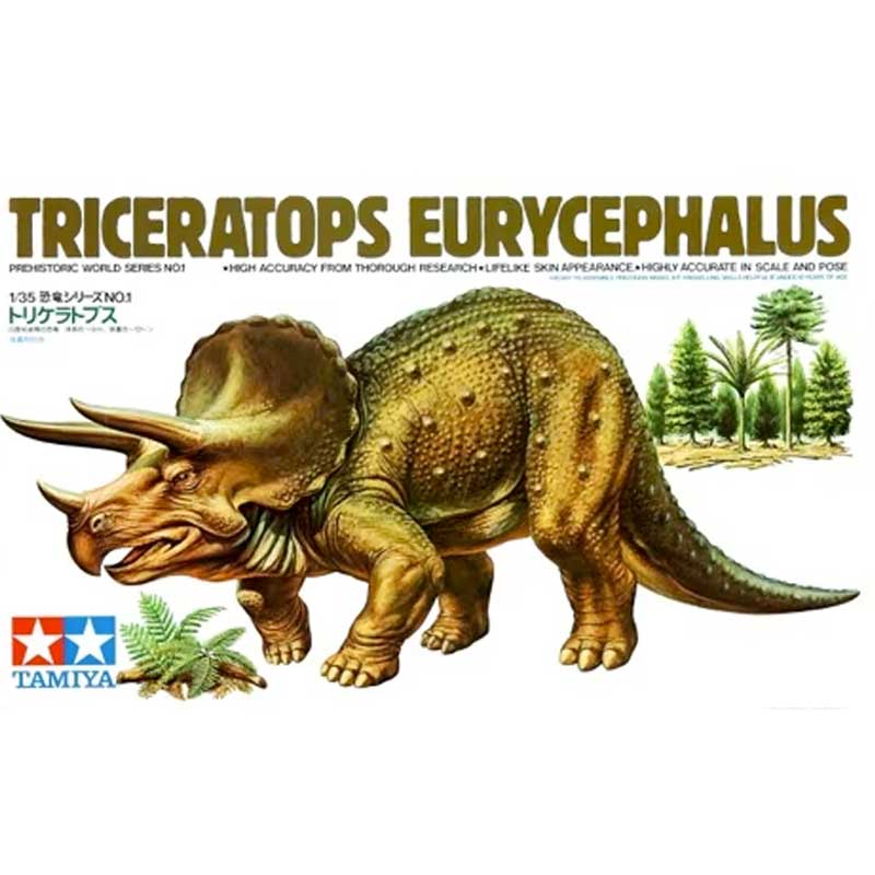 Tamiya Triceratops Eurycephalus Prehistoric World Series 1 (1/35) 60201 *Damaged Box* Tamiya Triceratops Eurycephalus Prehistoric World Series 1 (1/35) 60201 *Damaged Box*