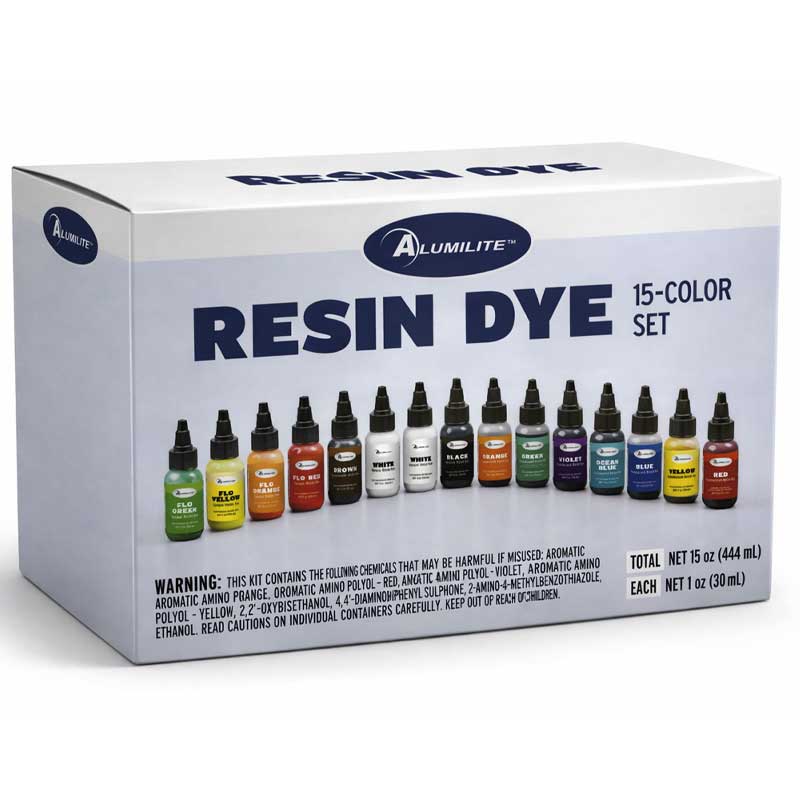 Alumilite Resin Dye Set (15 × 1oz)