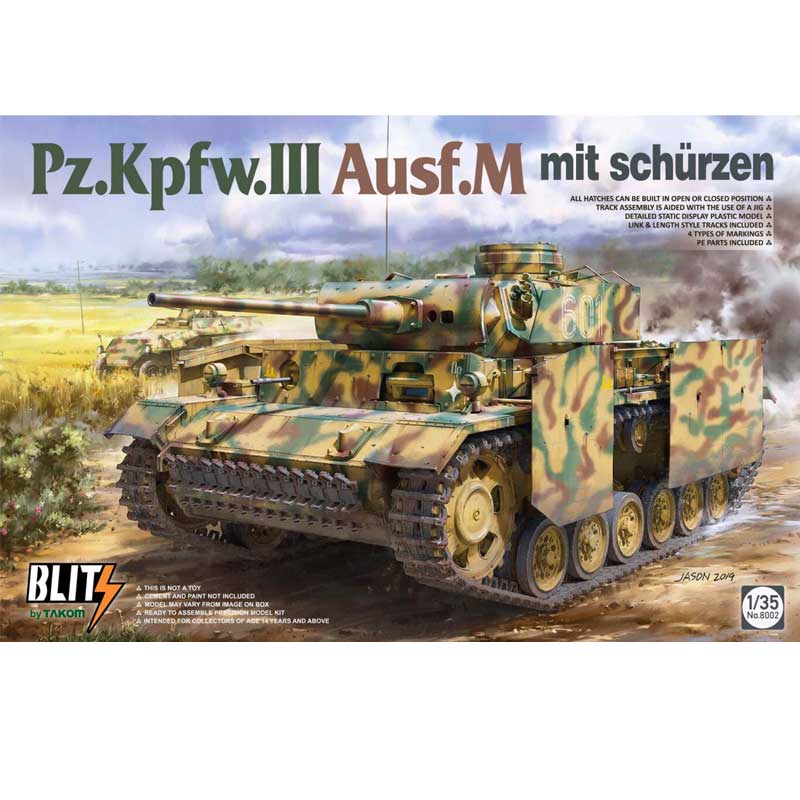Takom PzKpfw III Ausf M mit Schürzen BLITZ (1/35) 08002