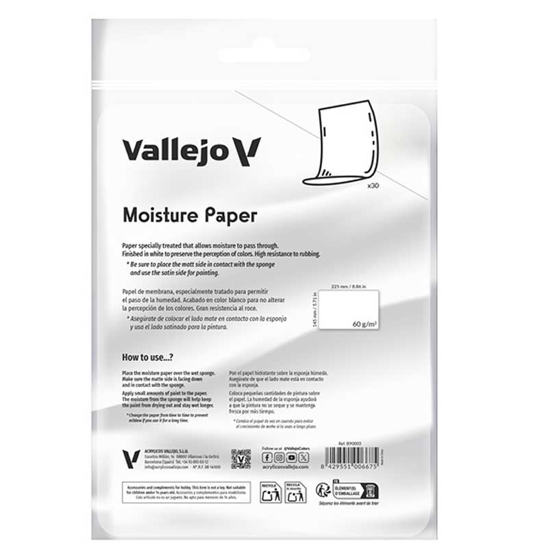Vallejo Moisture Paper for Wet Palette B90003