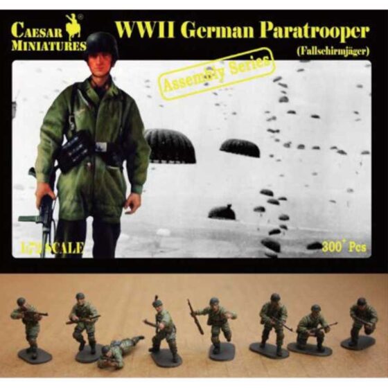 Caesars Miniatures German Paratrooper Fallschirmjager (1/72) 7712 Caesars Miniatures German Paratrooper Fallschirmjager (1/72) 7712