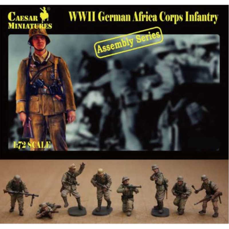 Caesars Miniatures German Afrika Korps Infantry (1/72) 7713