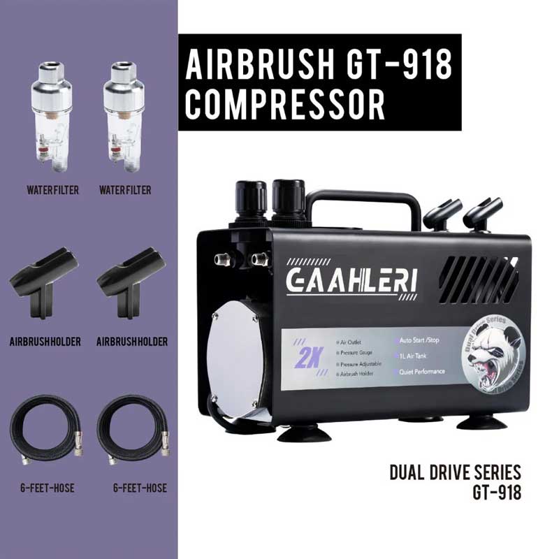 Alternative view of Gaahleri Dual Drive GT-918 Compressor 42885
