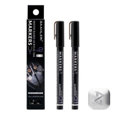 Gaahleri Metallic Markers Aluminium (2pcs) GM-MS01