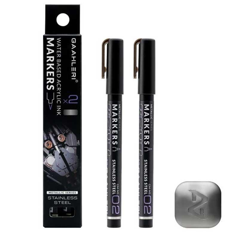 Gaahleri Metallic Markers Stainless Steel (2pcs) 45015