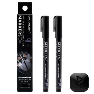 Gaahleri Metallic Markers Zirconium Black (2pcs) GM-MS06