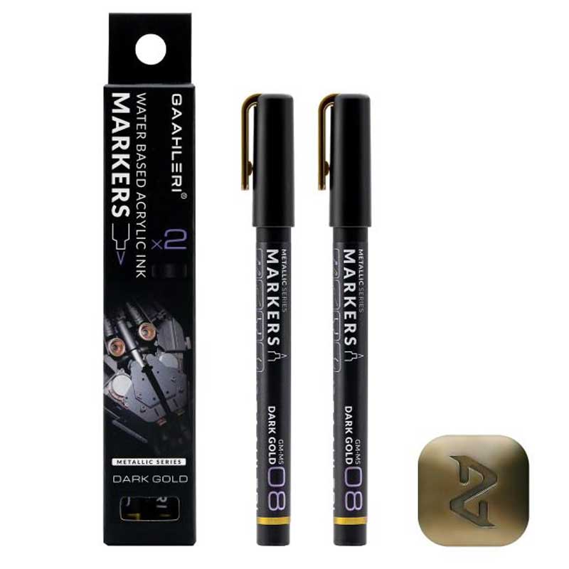Gaahleri Metallic Markers Dark Gold (2pcs) 45077