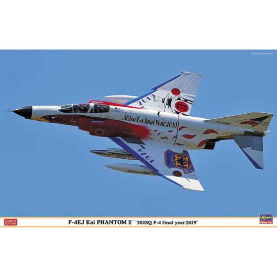 Hasegawa F-4EJ Kai Phantom II 302SQ F-4 Final Year 2019 (1/48) 7475 Hasegawa F-4EJ Kai Phantom II 302SQ F-4 Final Year 2019 (1/48) 7475