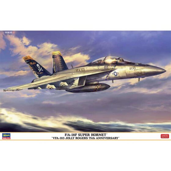 Hasegawa F/A-18F Super Hornet VFA-103 Jolly Rogers (1/48) 07552 Hasegawa F/A-18F Super Hornet VFA-103 Jolly Rogers (1/48) 07552