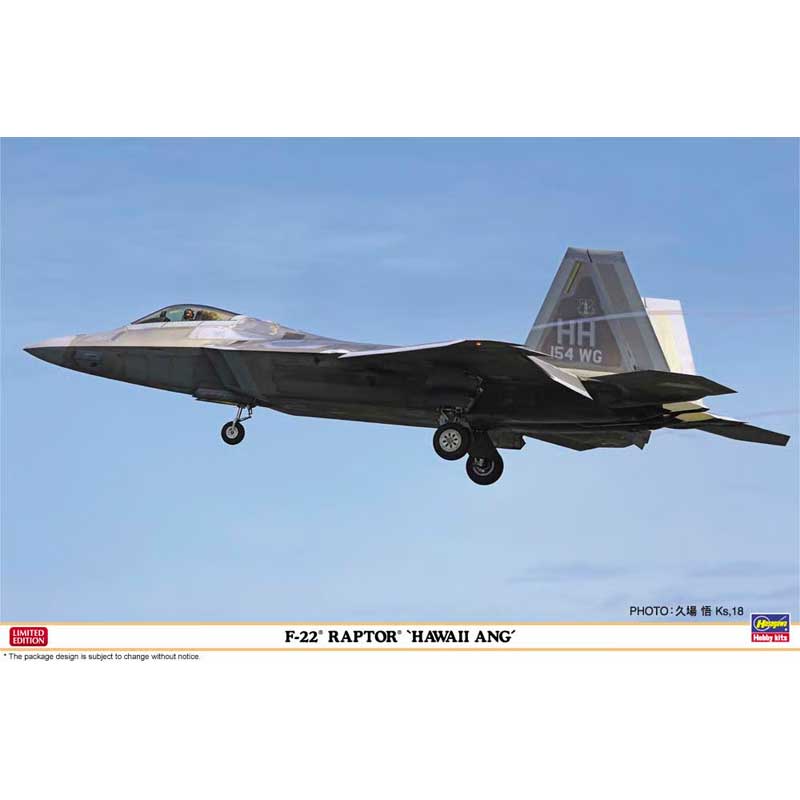 Hasegawa F-22 Raptor [Hawaii Ang] (1/48) 07555