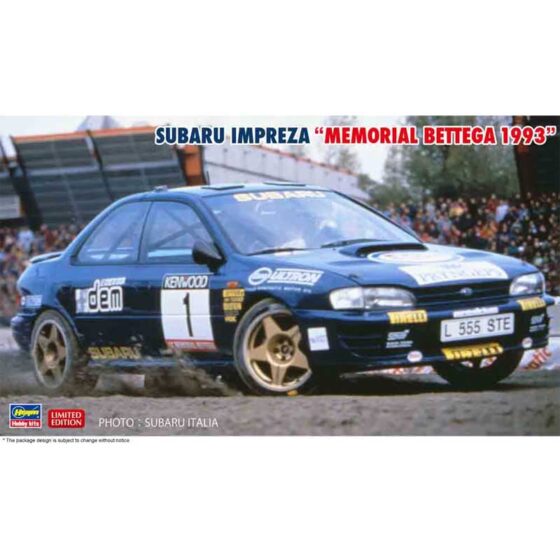 Hasegawa 1993 Subaru Impreza Colin McRae Memorial Bettega (1/24) 20768 Hasegawa 1993 Subaru Impreza Colin McRae Memorial Bettega (1/24) 20768