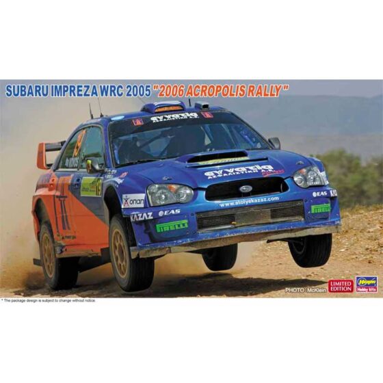 Hasegawa 2005 Subaru Impreza WRC 2006 Acropolis Rally (1/24) 20774 Hasegawa 2005 Subaru Impreza WRC 2006 Acropolis Rally (1/24) 20774