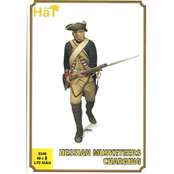 Hat Industrie Hessian Musketeers Charging (1/72) 8348 Hat Industrie Hessian Musketeers Charging (1/72) 8348