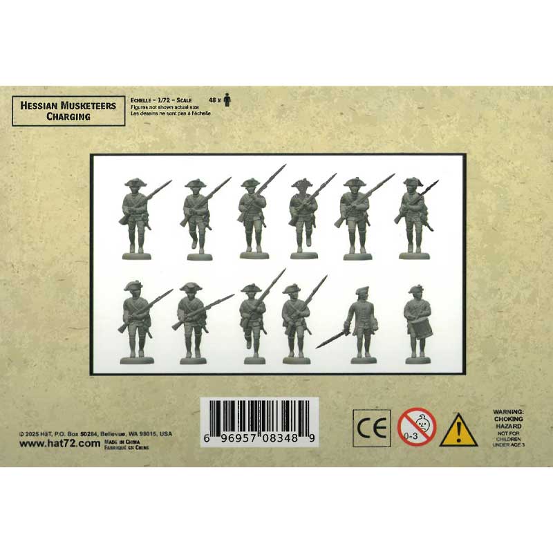Alternative view of Hat Industrie Hessian Musketeers Charging (1/72) 8348