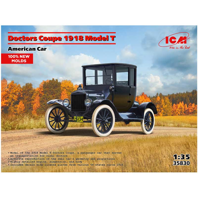 ICM Doctor's Coupe 1917 Model T American Car (1/35) 35830