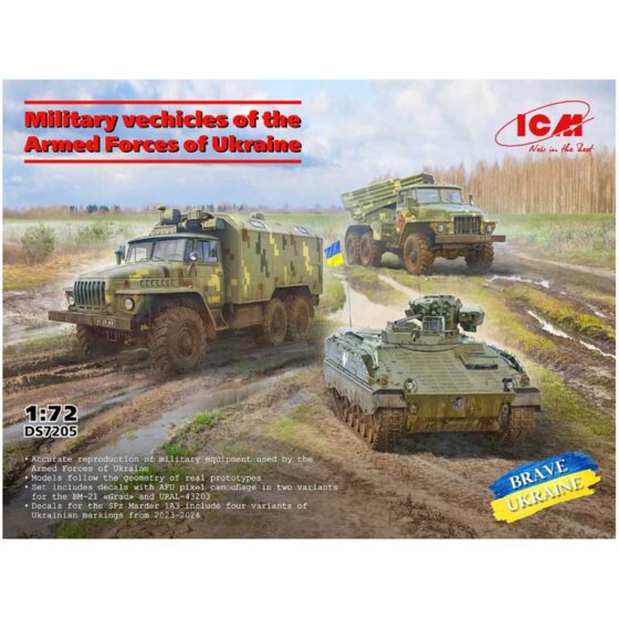 ICM Military Vehicles Of The Armed Forces Of Ukraine (3) (1/72) DS7205 ICM Military Vehicles Of The Armed Forces Of Ukraine (3) (1/72) DS7205
