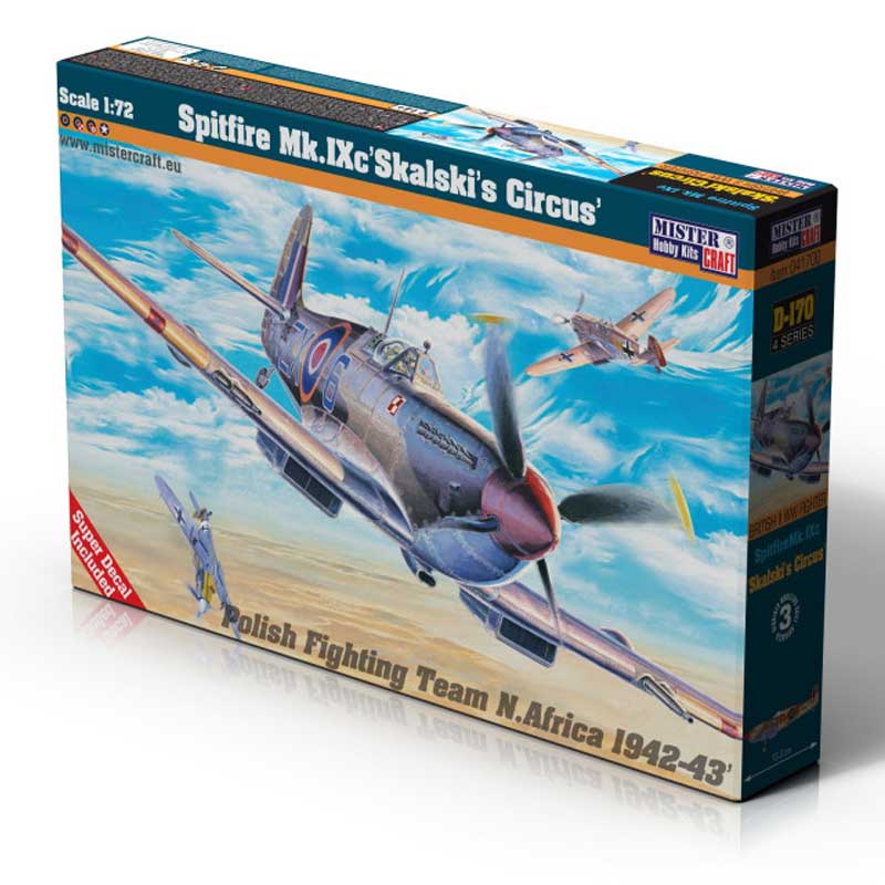 MisterCraft Spitfire Mk.IX Skalski's Circus (1/72) D-170