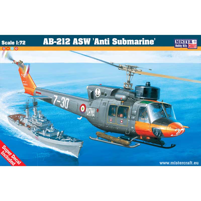 MisterCraft AB-212 ASW Anti Submarine Helicopter (1/72) D-57