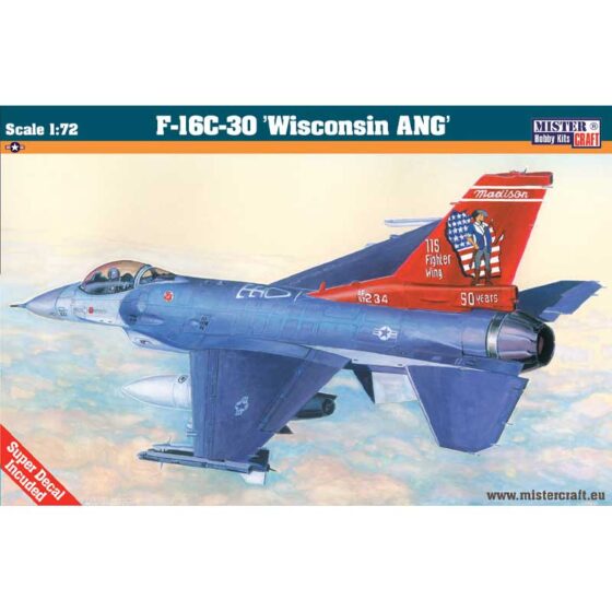 MisterCraft F-16C-30 Wisconsin ANG (1/72) D-74 MisterCraft F-16C-30 Wisconsin ANG (1/72) D-74