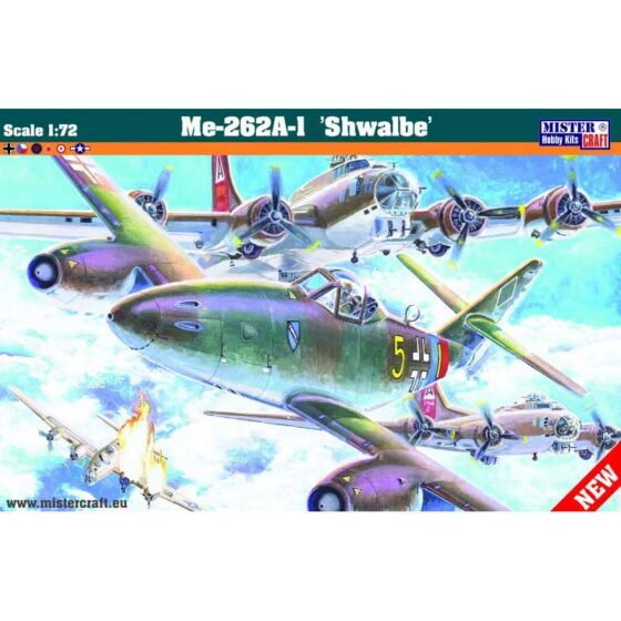 MisterCraft Messerschmitt Me-262-1A Schwalbe (1/72) E-60 MisterCraft Messerschmitt Me-262-1A Schwalbe (1/72) E-60