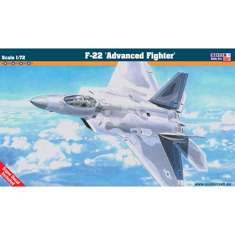 MisterCraft F-22 Advanced Fighter (1/72) F-06