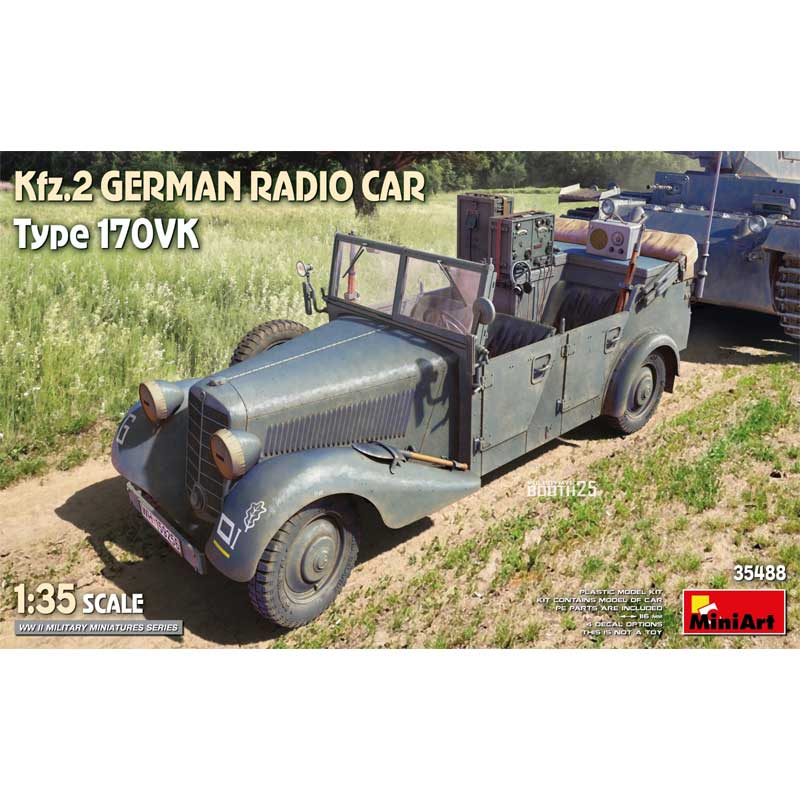 MiniArt Kfz.2 German Radio Car Type 170VK (1/35) 35488 MiniArt Kfz.2 German Radio Car Type 170VK (1/35) 35488
