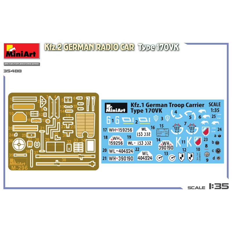 Alternative view of MiniArt Kfz.2 German Radio Car Type 170VK (1/35) 35488