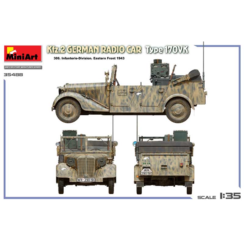 MiniArt Kfz.2 German Radio Car Type 170VK (1/35) 35488 - Image 3