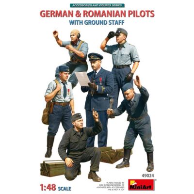 MiniArt German & Romanian Pilots w/ Ground Crew (1/48) 49024