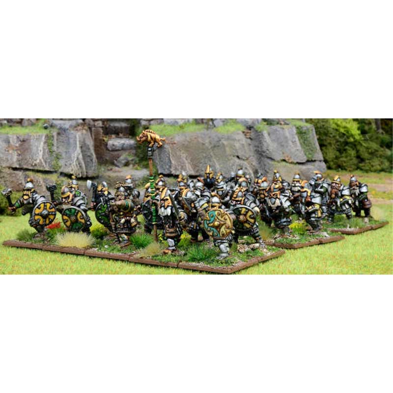 Alternative view of Oathmark Dwarf Heavy Infantry (28mm) OAKP102
