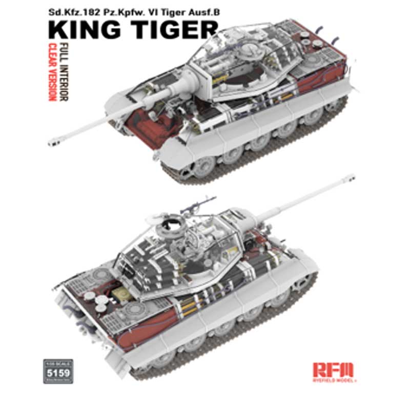 Alternative view of Rye Field Models Tiger Ausf.B King Tiger Clear Version (1/35) RM5159