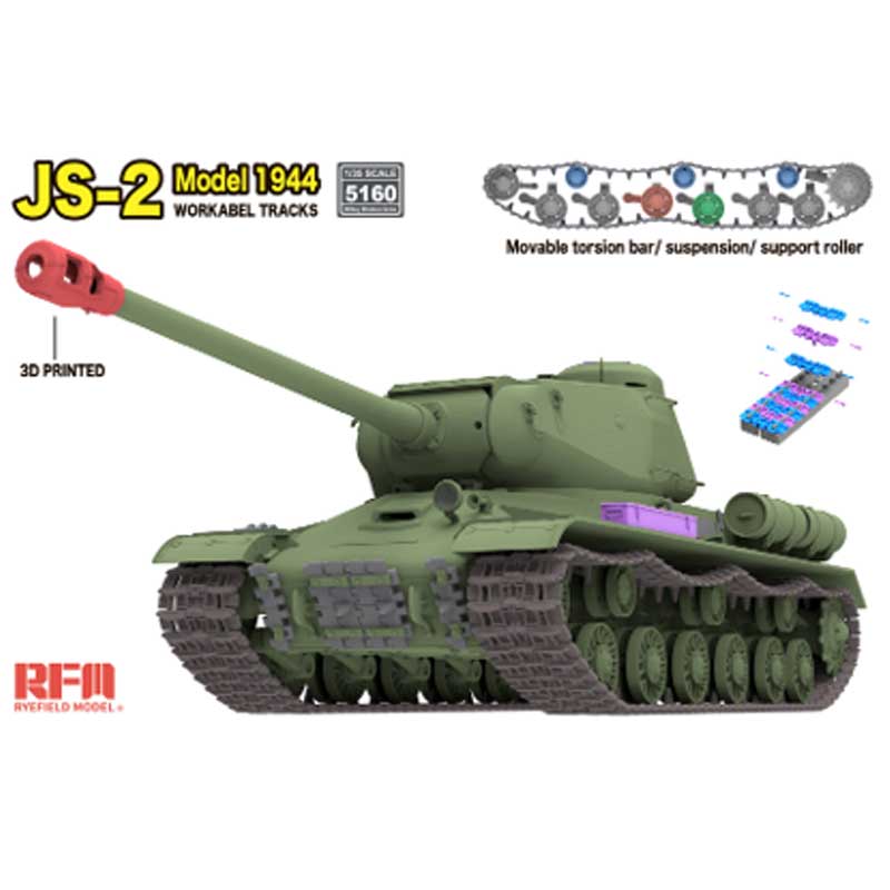 Alternative view of Rye Field Models JS-2 Model 1944 (1/35) RM5160CR