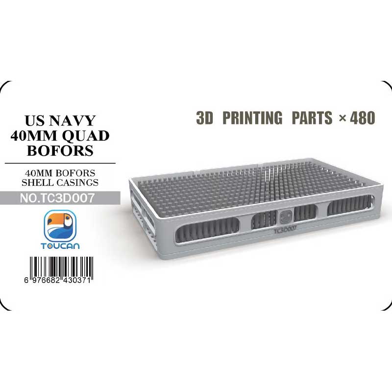 Toucan Models U.S. Navy Bofors 40mm Shell Casings (1/35) TC3D007