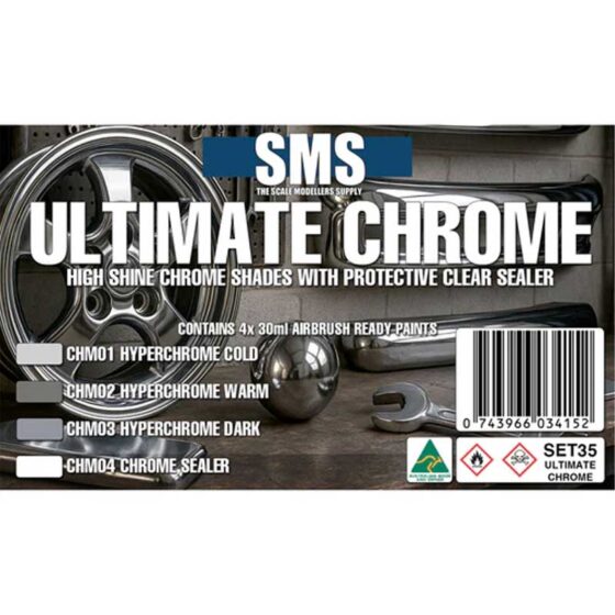 SMS Ultimate Chrome Colour Set (4x30ml) SET35 SMS Ultimate Chrome Colour Set (4x30ml) SET35