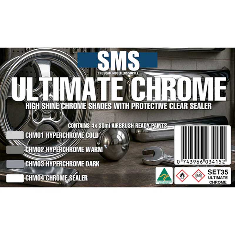 SMS Ultimate Chrome Colour Set (4x30ml) SET35
