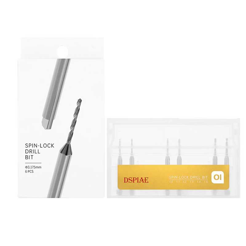 DSPIAE Spin-Lock Drill Bit Set 01 (1.0–1.5mm) XDB-S01 DSPIAE Spin-Lock Drill Bit Set 01 (1.0–1.5mm) XDB-S01