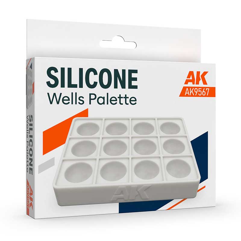 AK Interactive Silicone Wells Palette AK9567 AK Interactive Silicone Wells Palette AK9567