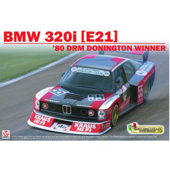 Beemax BMW 320i E21 DRM Donington Winner (1/24) BX24048 Beemax BMW 320i E21 DRM Donington Winner (1/24) BX24048