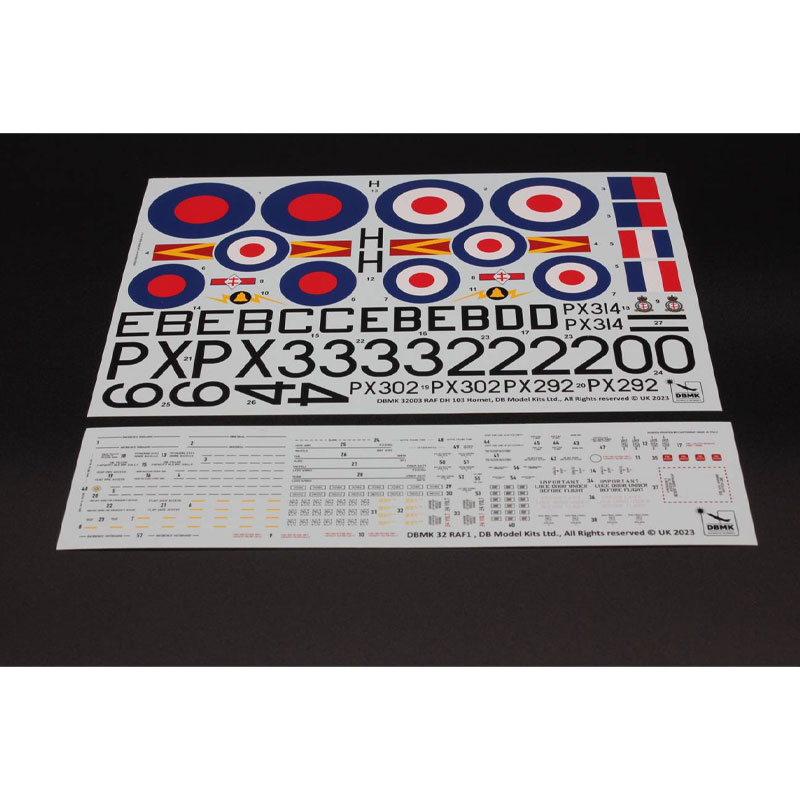 Alternative view of DBMK Models DH.103 Hornet F Mk.3 (1/32) 32001
