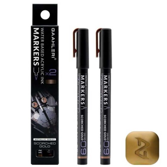 Gaahleri Metallic Markers Scorched Gold (2pcs) GM-MS09 Gaahleri Metallic Markers Scorched Gold (2pcs) GM-MS09