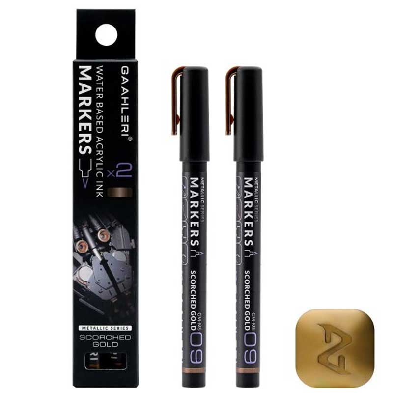 Gaahleri Metallic Markers Scorched Gold (2pcs) 45084