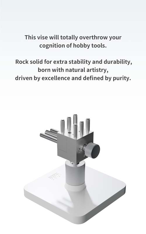 Alternative view of GEEHOBBY Stainless Steel Hobby Vise GH-TV