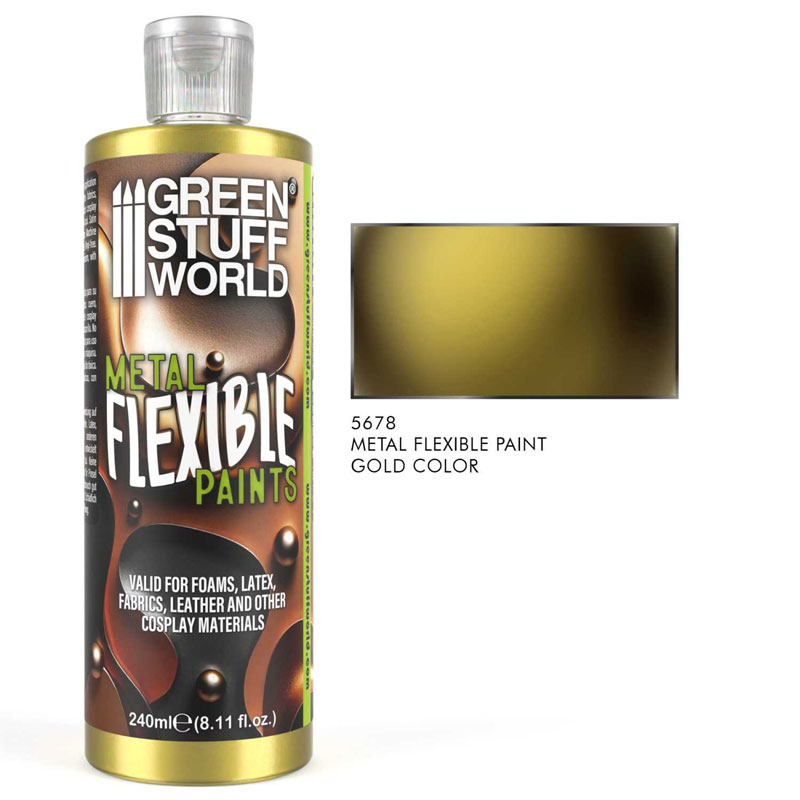 Alternative view of GreenStuffWorld Flexible Metallic Gold Paint (240ml) 5678