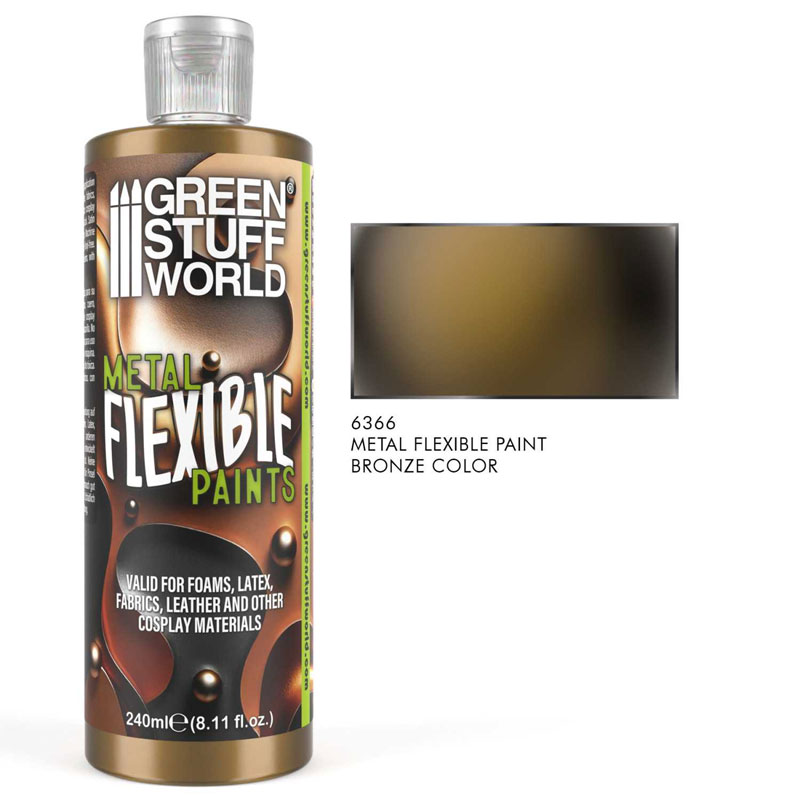 Alternative view of GreenStuffWorld Flexible Metallic Bronze Paint (240ml) 6366