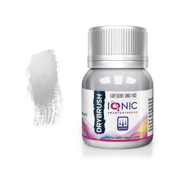Ammo Ionic Drybrush Light Silver (IONIC-1403) Ammo Ionic Drybrush Light Silver (IONIC-1403)
