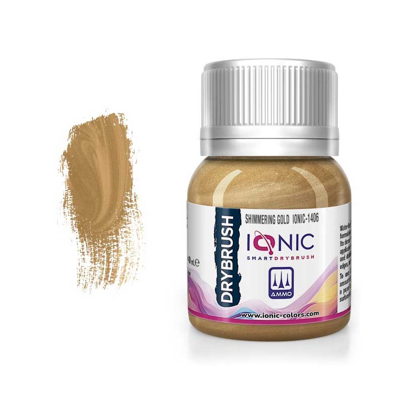 Ammo Ionic Drybrush Shimmering Gold (IONIC-1406)