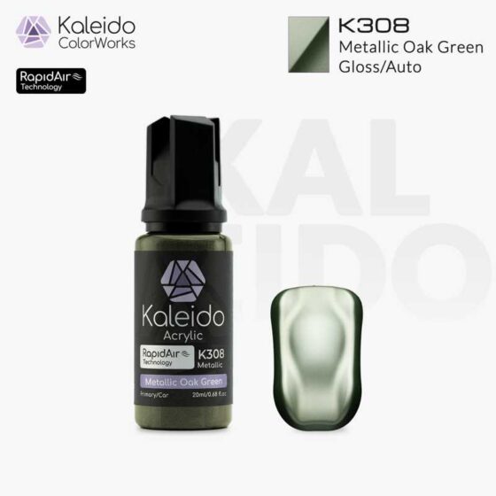 Kaleido Metallic Oak Green Gloss/Metallic (20ml) K308 Kaleido Metallic Oak Green Gloss/Metallic (20ml) K308