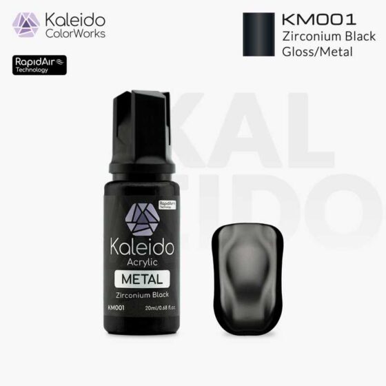 Kaleido Zirconium Black Metallic (20ml) KM001 Kaleido Zirconium Black Metallic (20ml) KM001