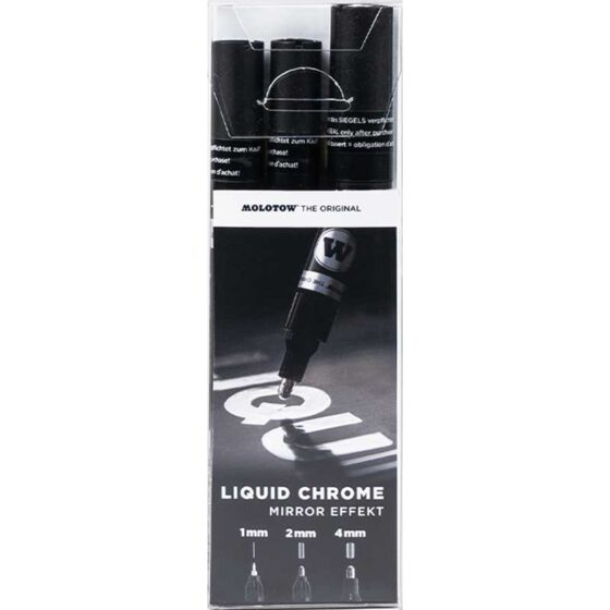 Molotow Liquid Chrome Pen Set 703113 Molotow Liquid Chrome Pen Set 703113